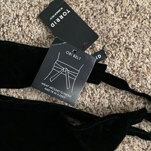 Black obi belt